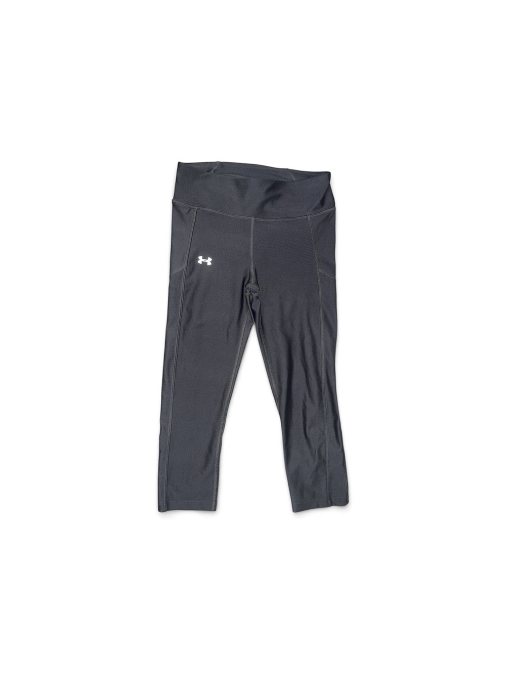 Under Armour Black Capri Leggings with White Logo